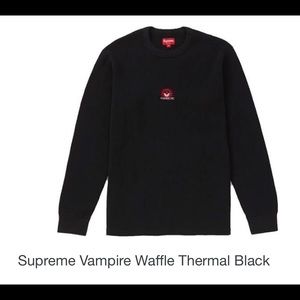 Supreme men’s waffle vampire thermal- brand new